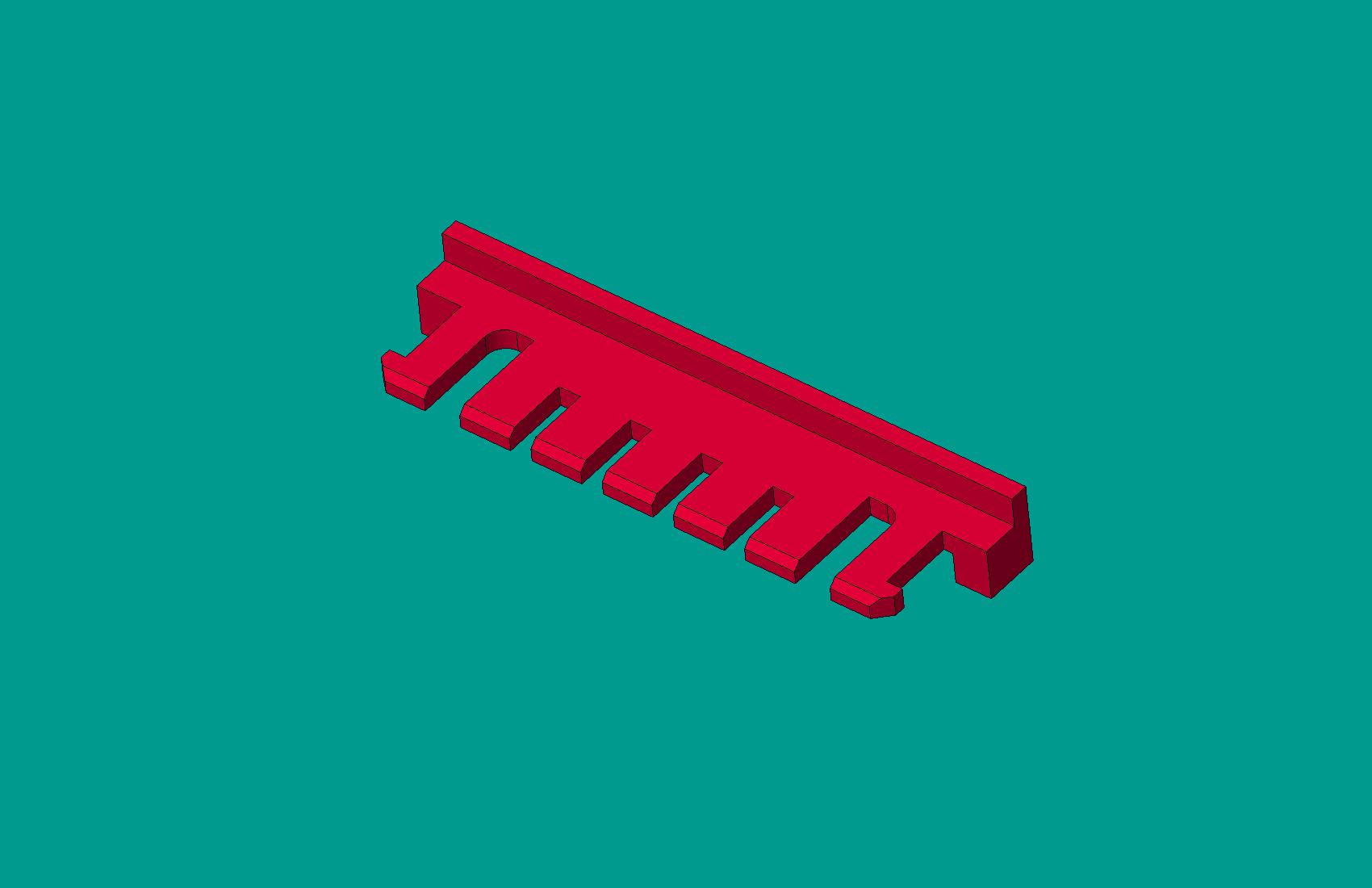 2.0間距，A2008S-7鎖片紅色