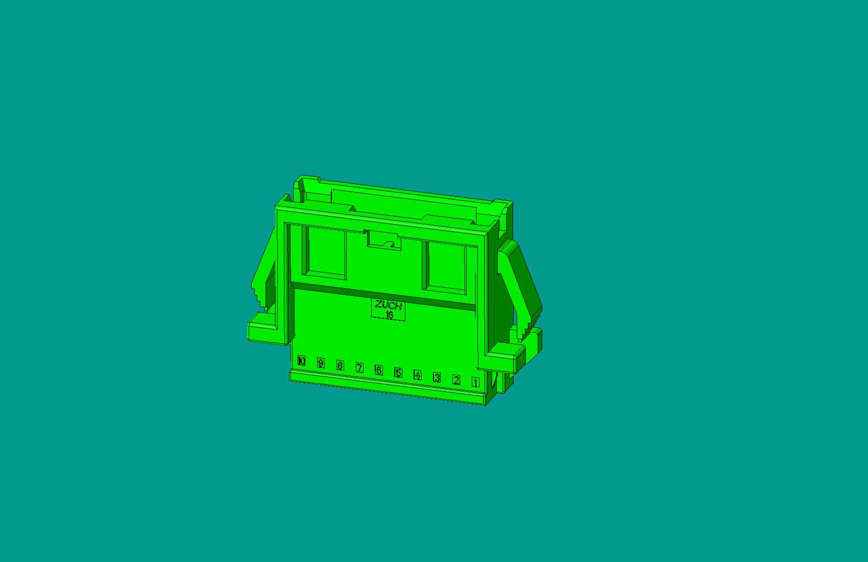 2.0間距，PNIRR-10V-S(帶鎖定面板)綠色