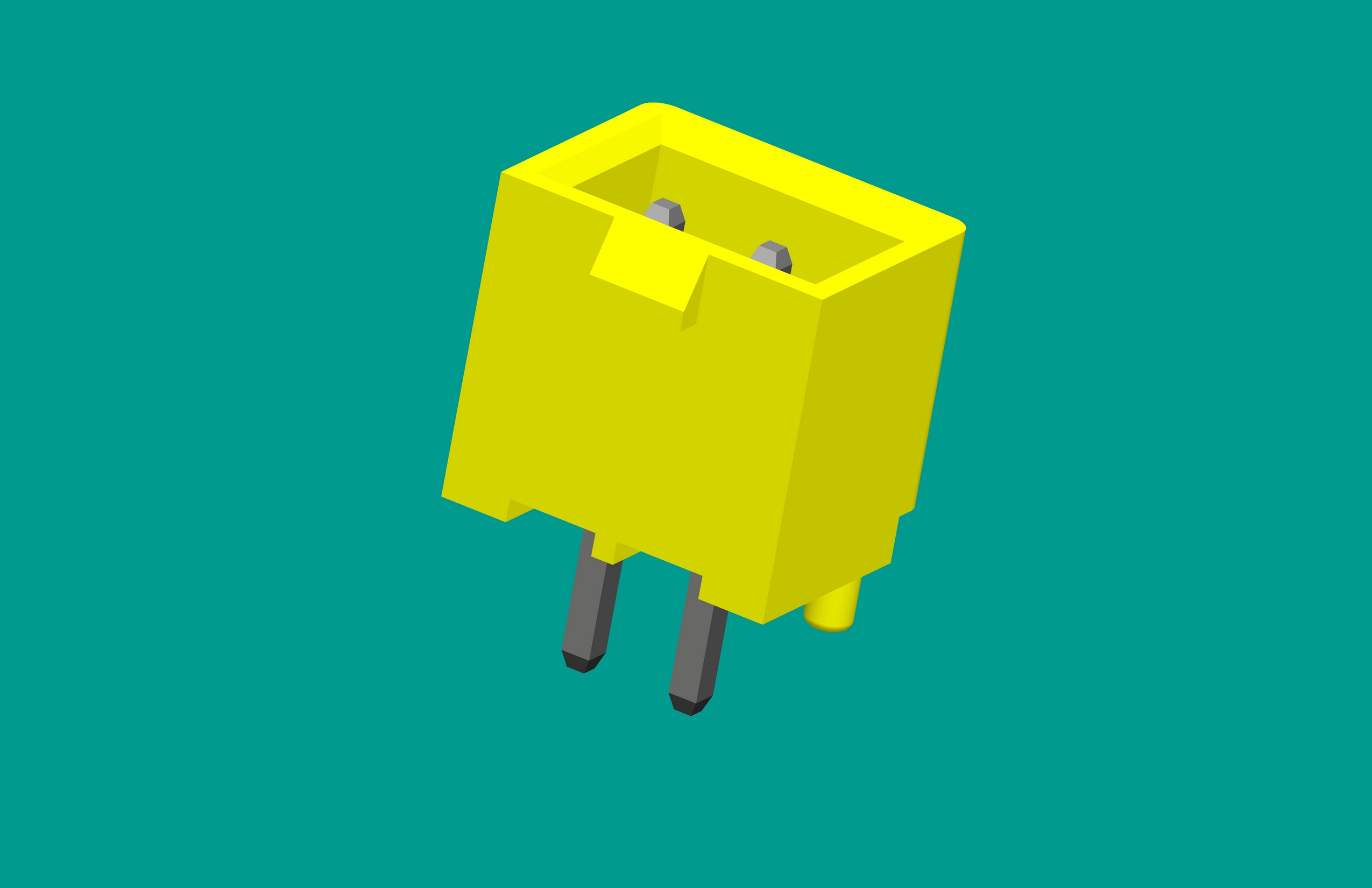 XH帶扣帶定位針座-2直針 黃色（無K點）