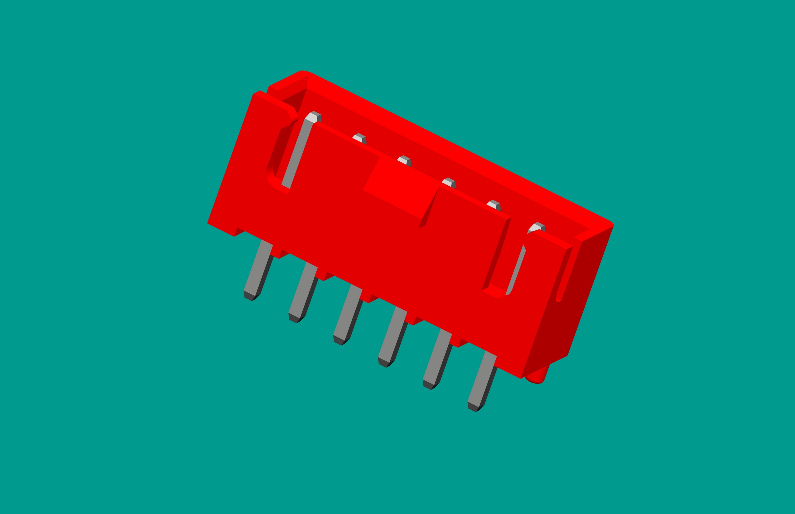 XH帶扣帶定位針座-6直針  紅色
