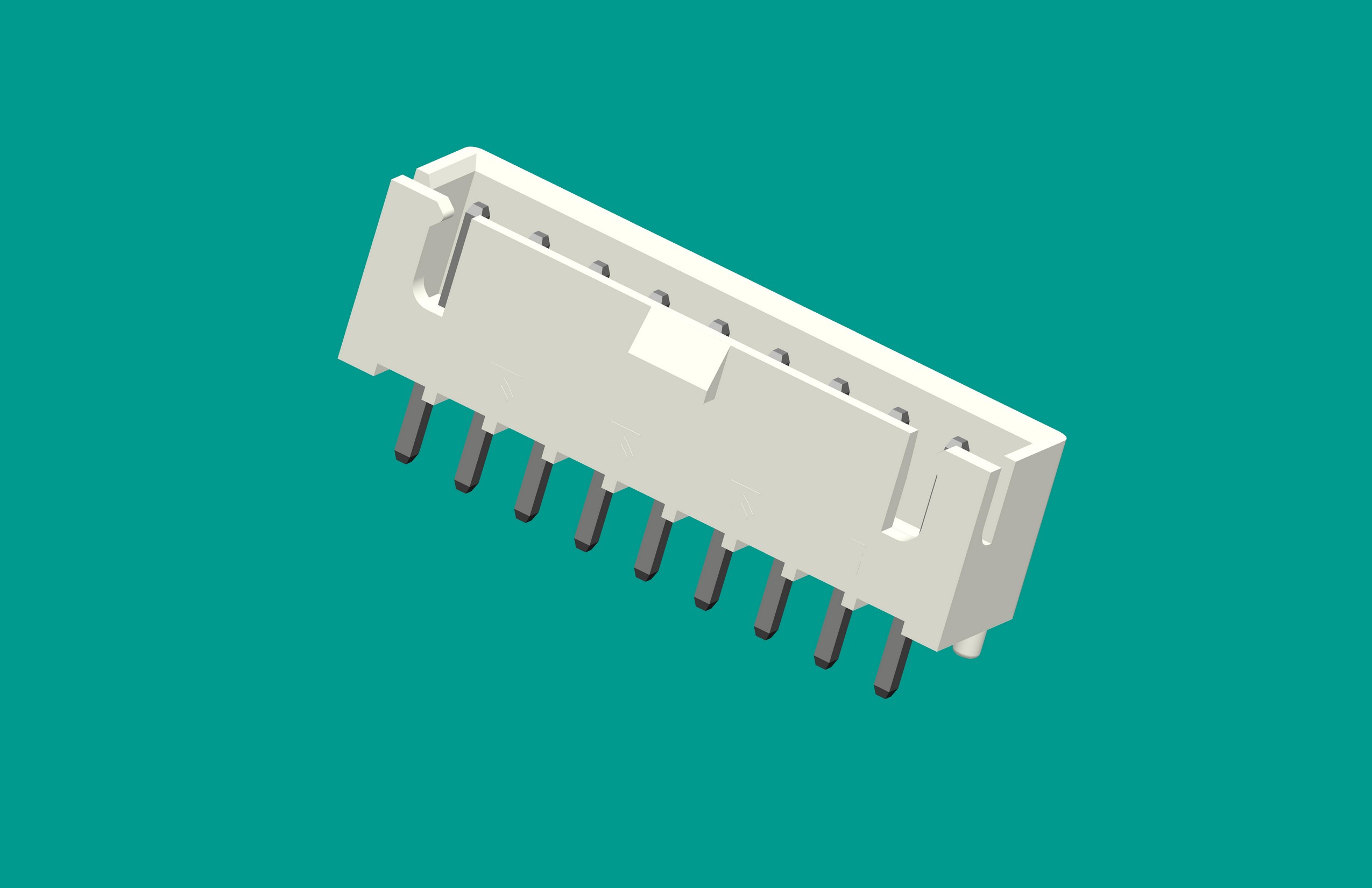 XH帶扣帶定位針座-9直針 白色PA66