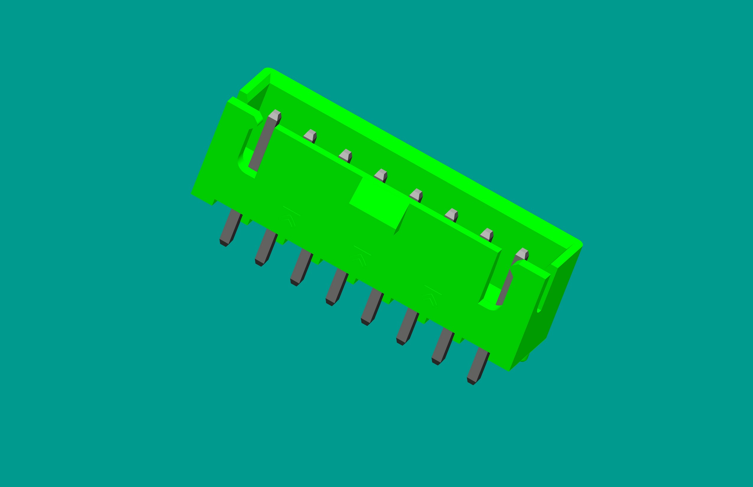 XH帶扣帶定位針座-8直針,綠色高灼熱絲