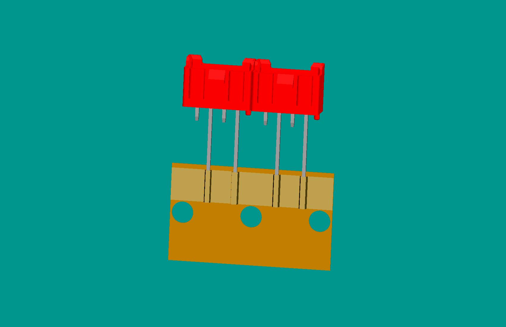XH-4A全包編帶針座(1、3長針)(紅色)普通PA66