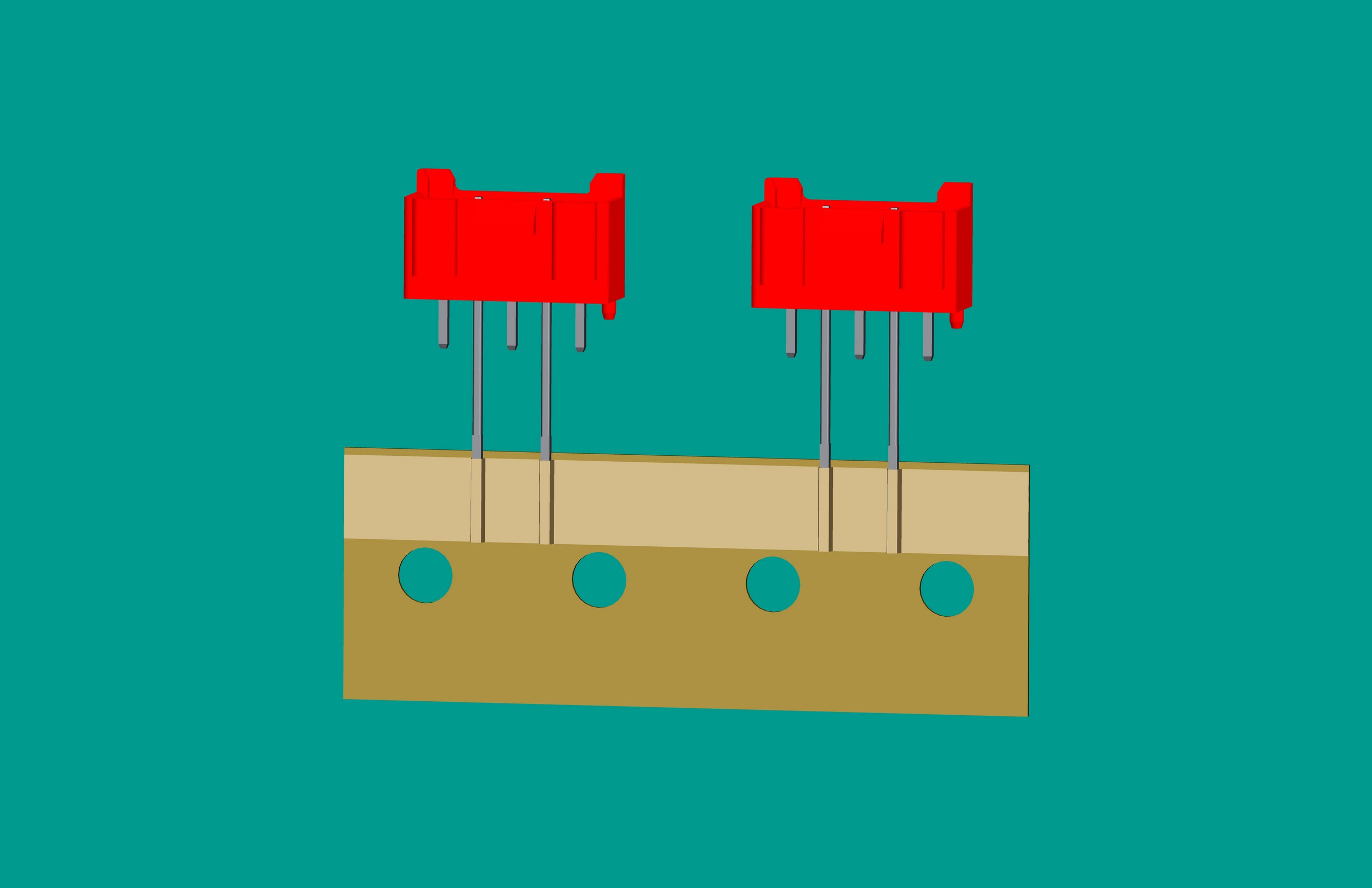 XH-5A全包編帶立式針座紅色/(2、4長針)普通PA66