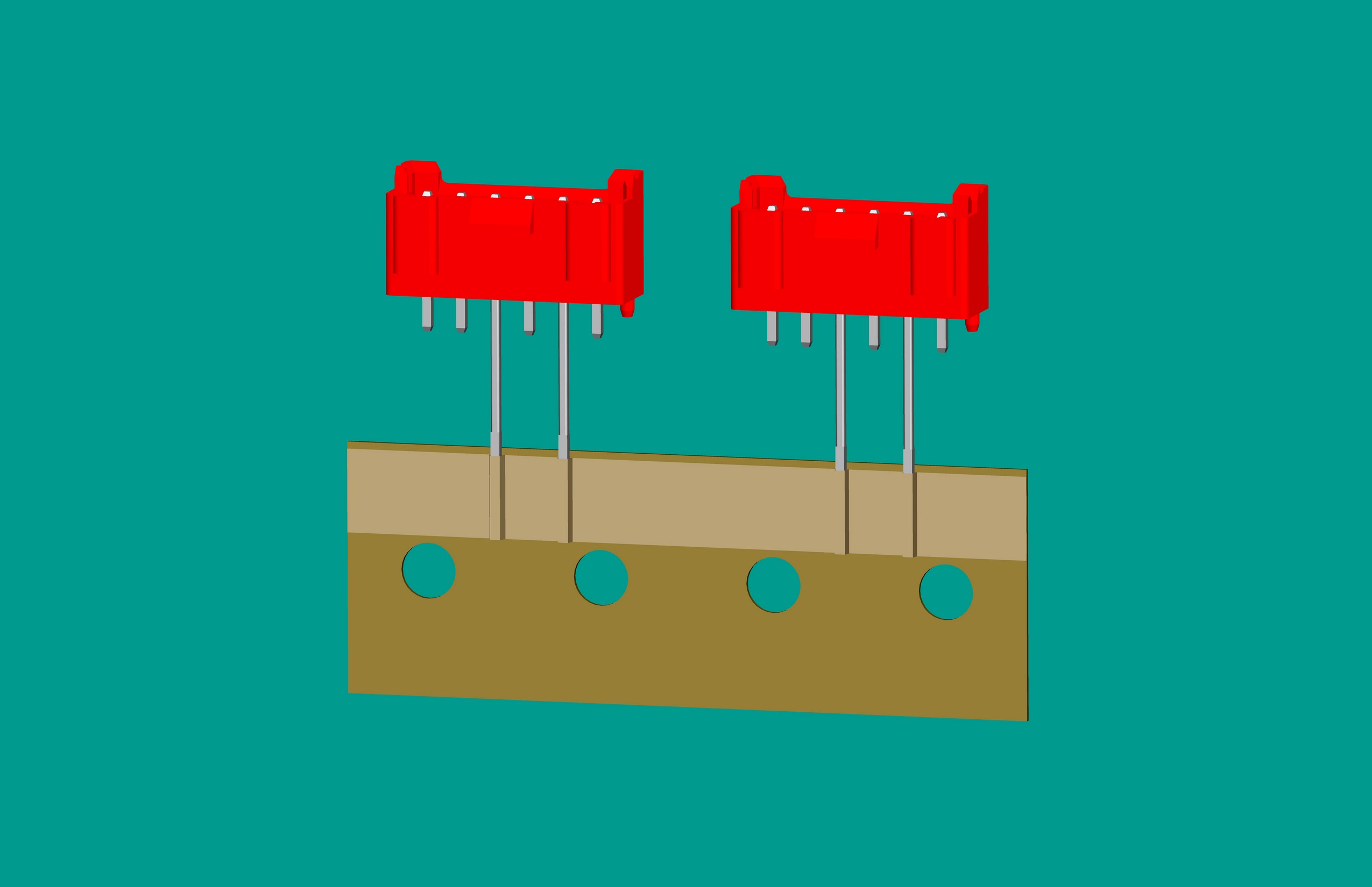 XH-6A全包編帶立式針座紅色/(2、4長針)普通PA66