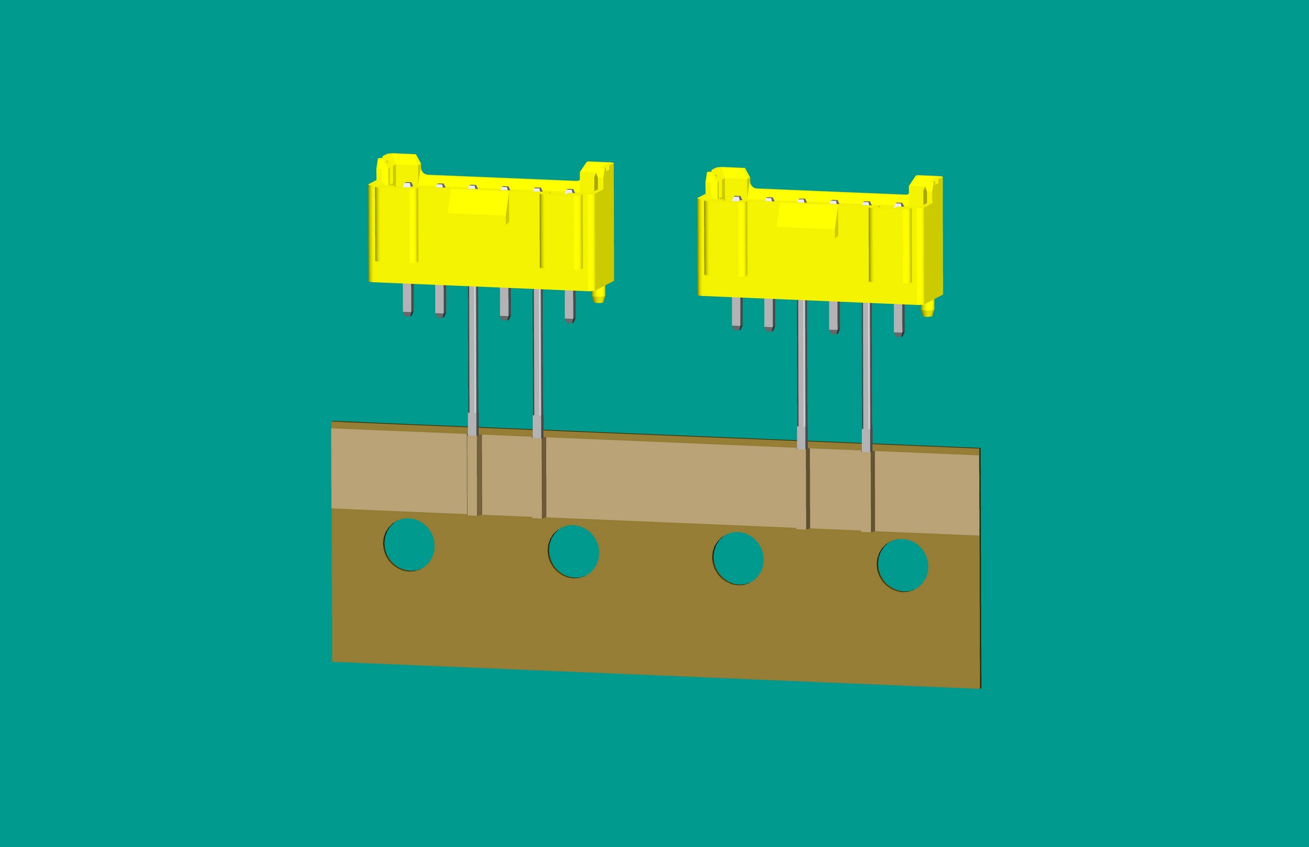 XH-6A全包編帶立式針座黃色/(2、4長針)普通PA66