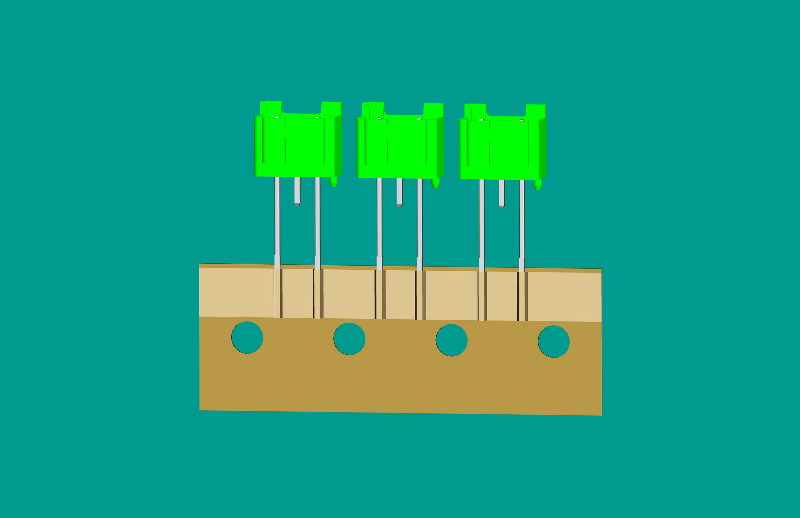 XH-3A全包編帶立式針座綠色/(1、3長(zhǎng)針)普通PA66