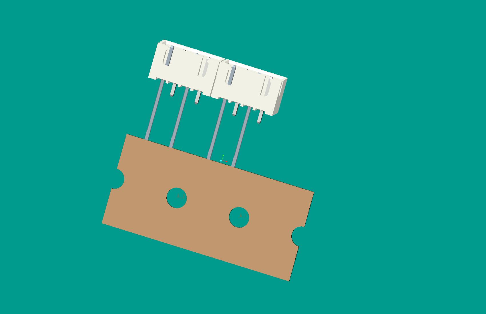 XH-4A立式針座白色/編帶/間距12.7mm（1，3短針）