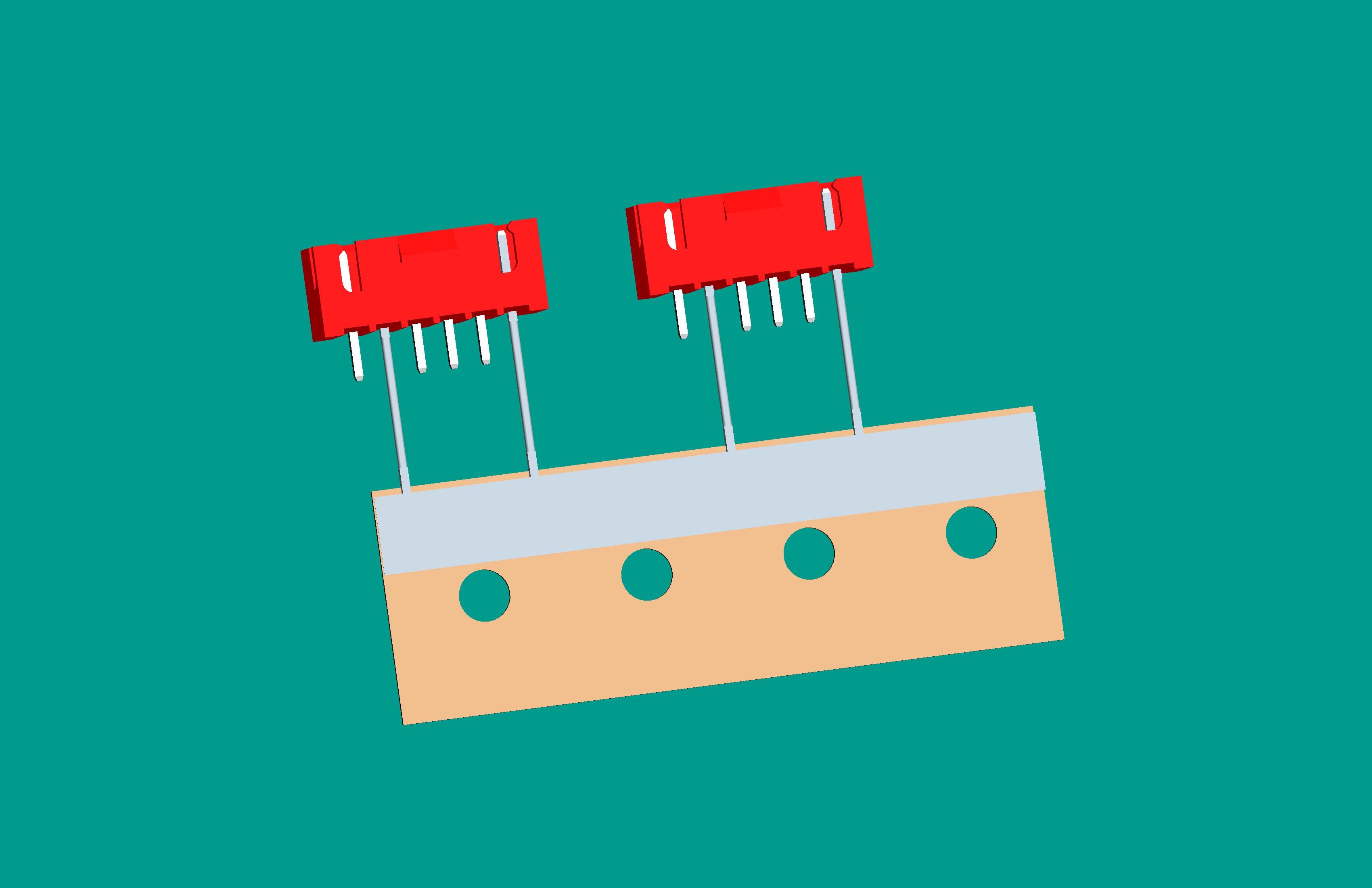 XH-6A帶扣立式針座紅色/編帶(1、5長(zhǎng)針,短針外漏長(zhǎng)2.9mm,正向,12mm)