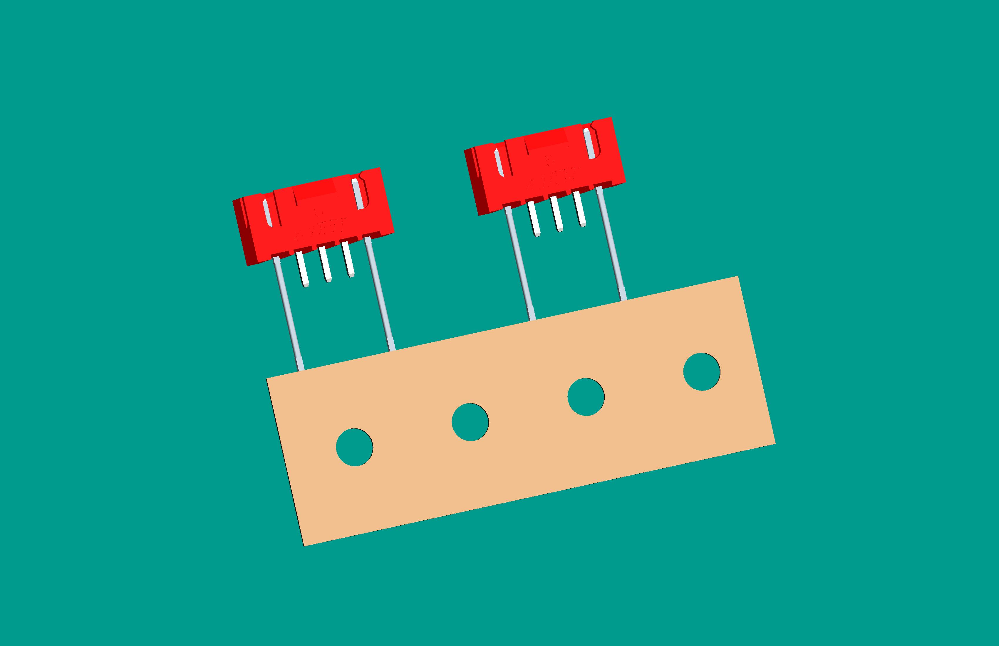 XH-5A(帶扣)立式針座紅色/編帶(1、5長(zhǎng)針，反向，12mm）