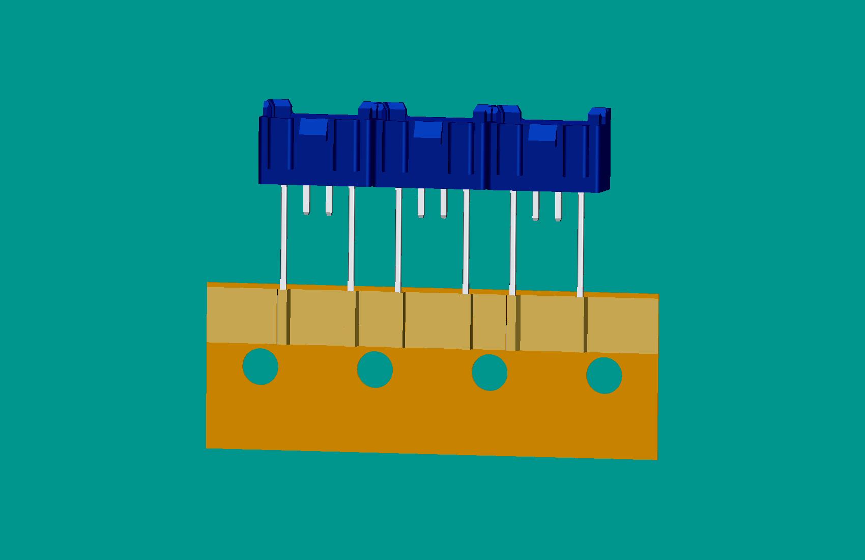 XH-4A全包非限位編帶正向（1、4長針）(藍(lán)色)普通PA66/奧克斯