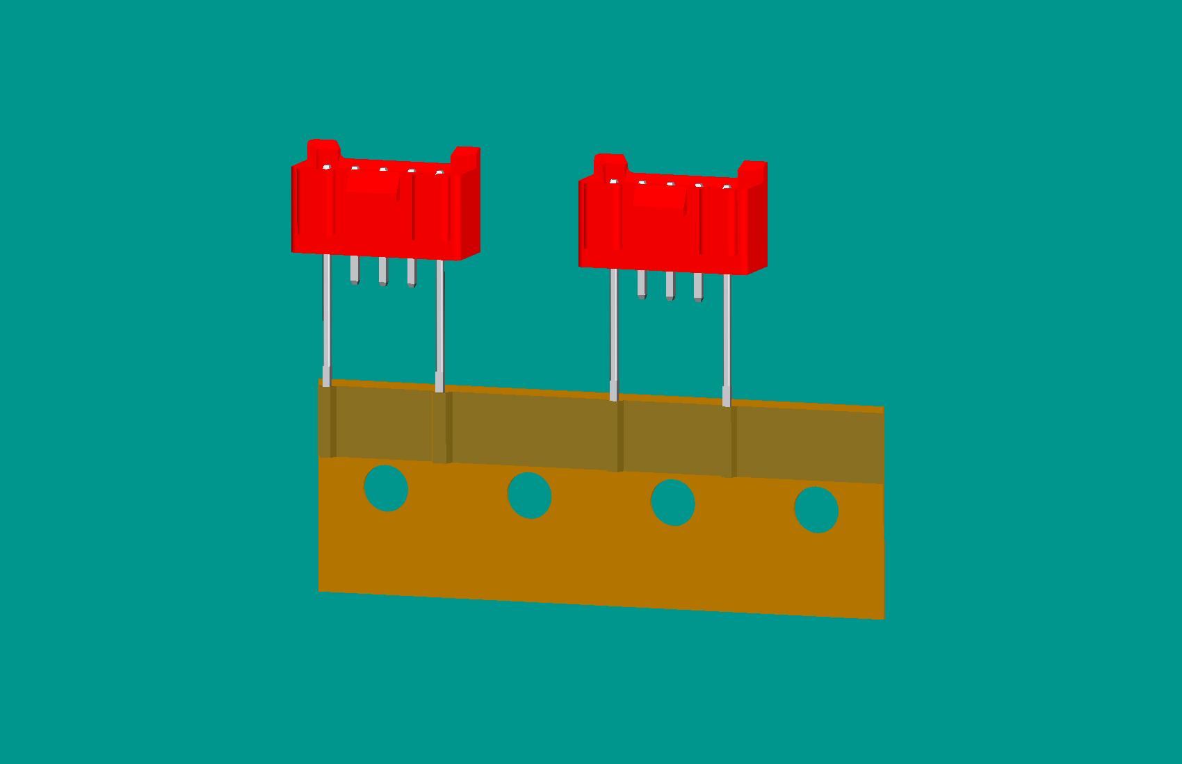XH-5A全包非限位編帶正向（1、5長針）(紅色)普通PA66/奧克斯