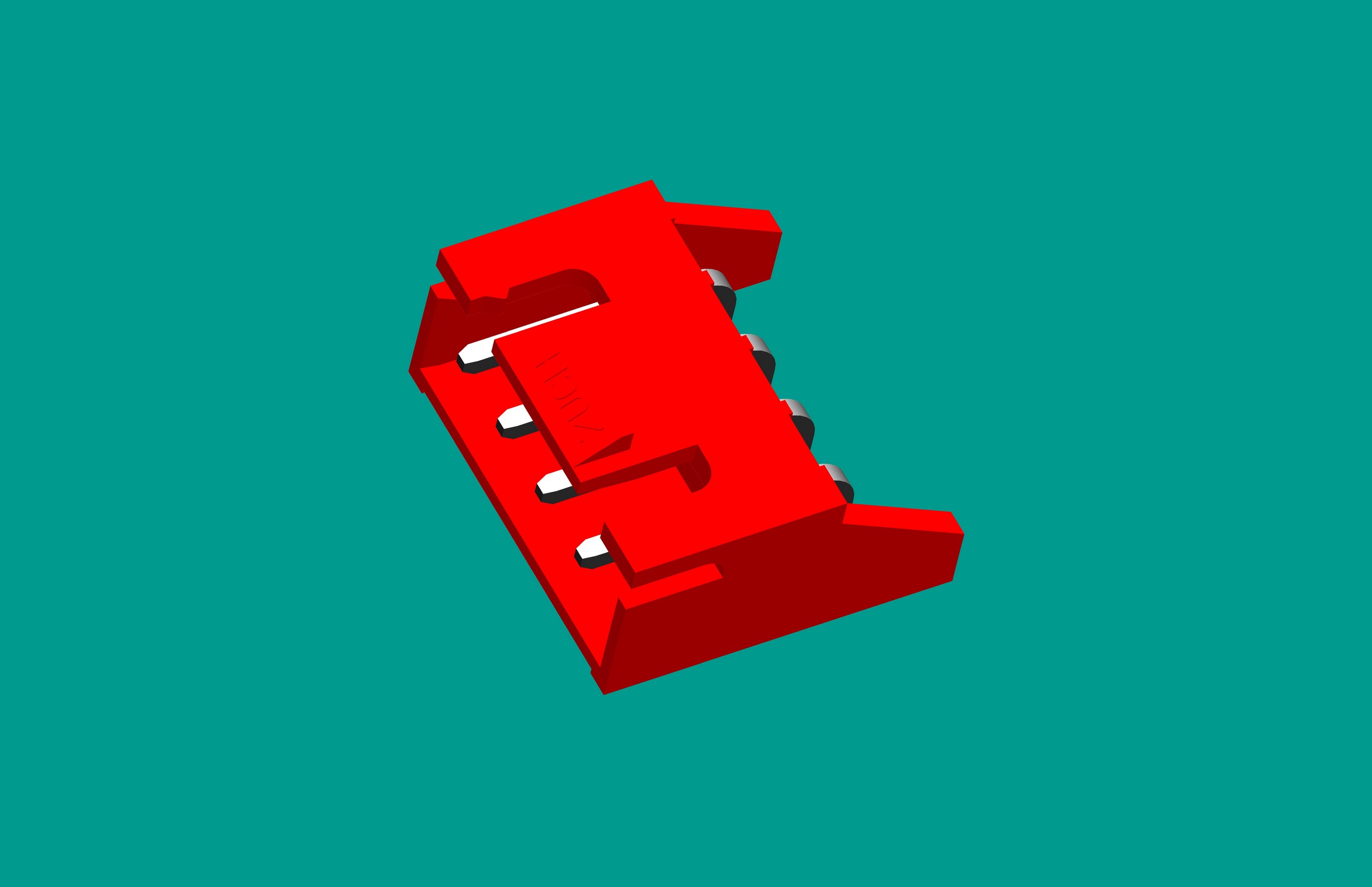 XH-4QA(帶扣)帶保護(hù)腳 紅色（普通PA66)無K點(diǎn)