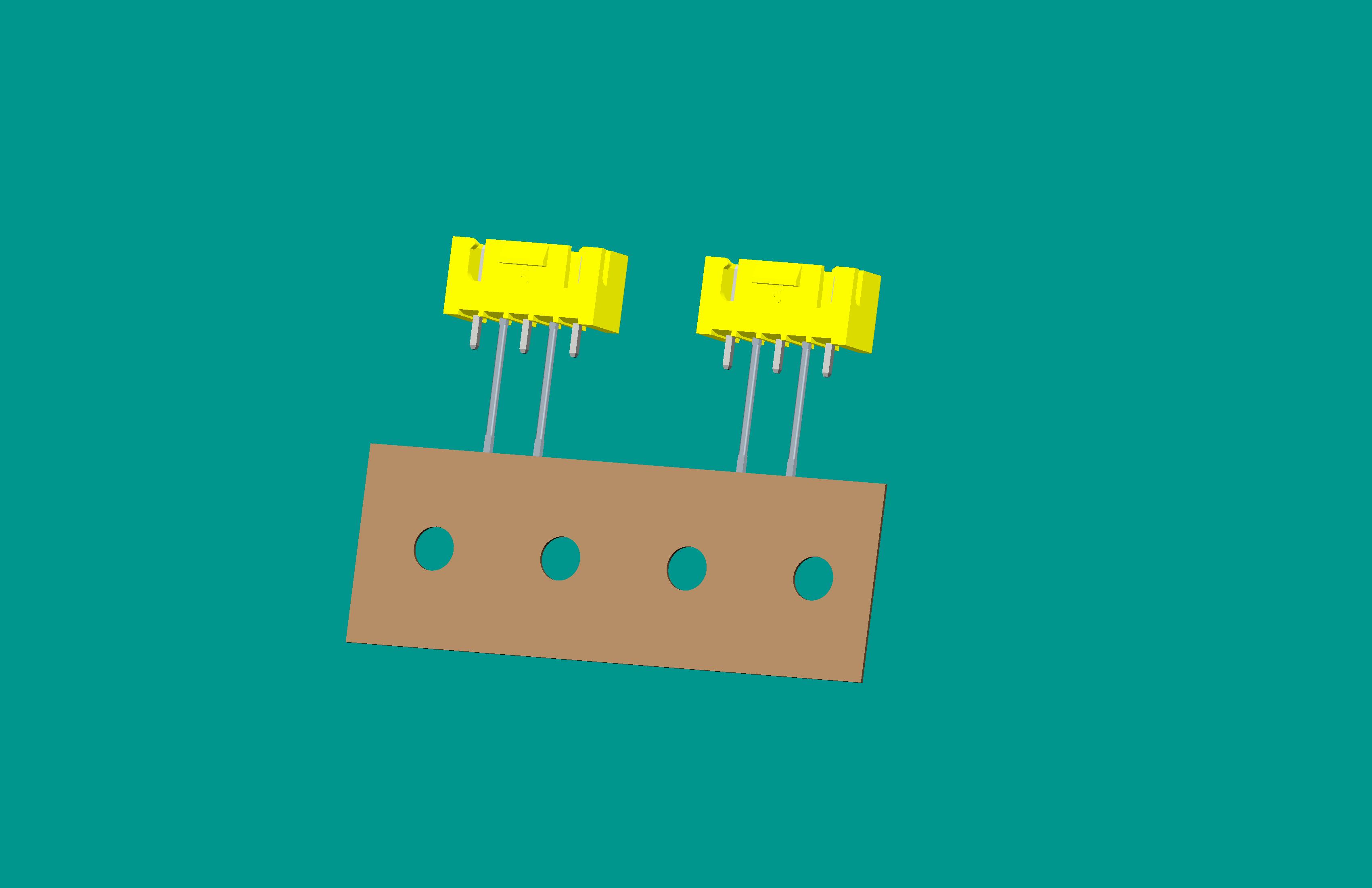 XH-5A(帶扣)立式針座黃色/編帶(2、4長針，反向，12mm）短針外漏2.5mm