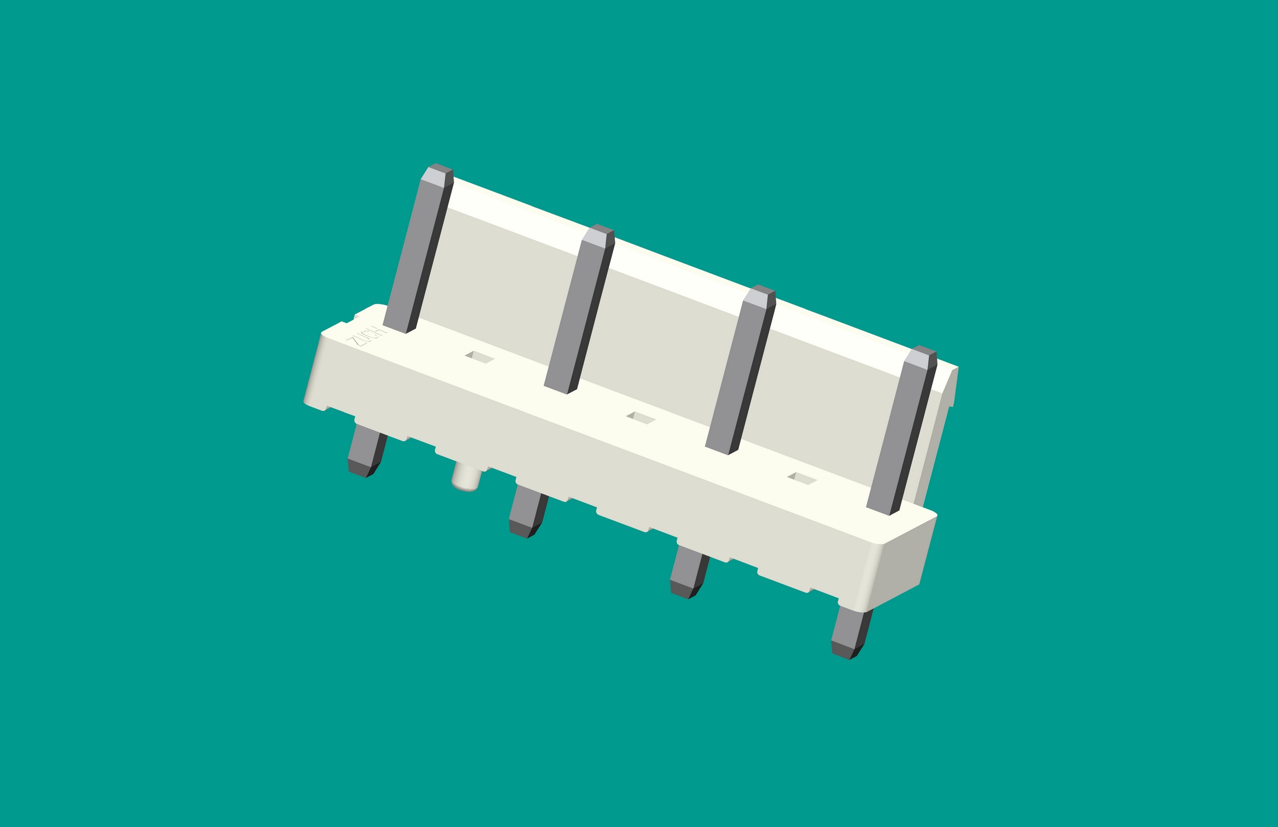 VH-7A4半包帶定位(缺第2、4、6針)立式針座白色/普通PA66