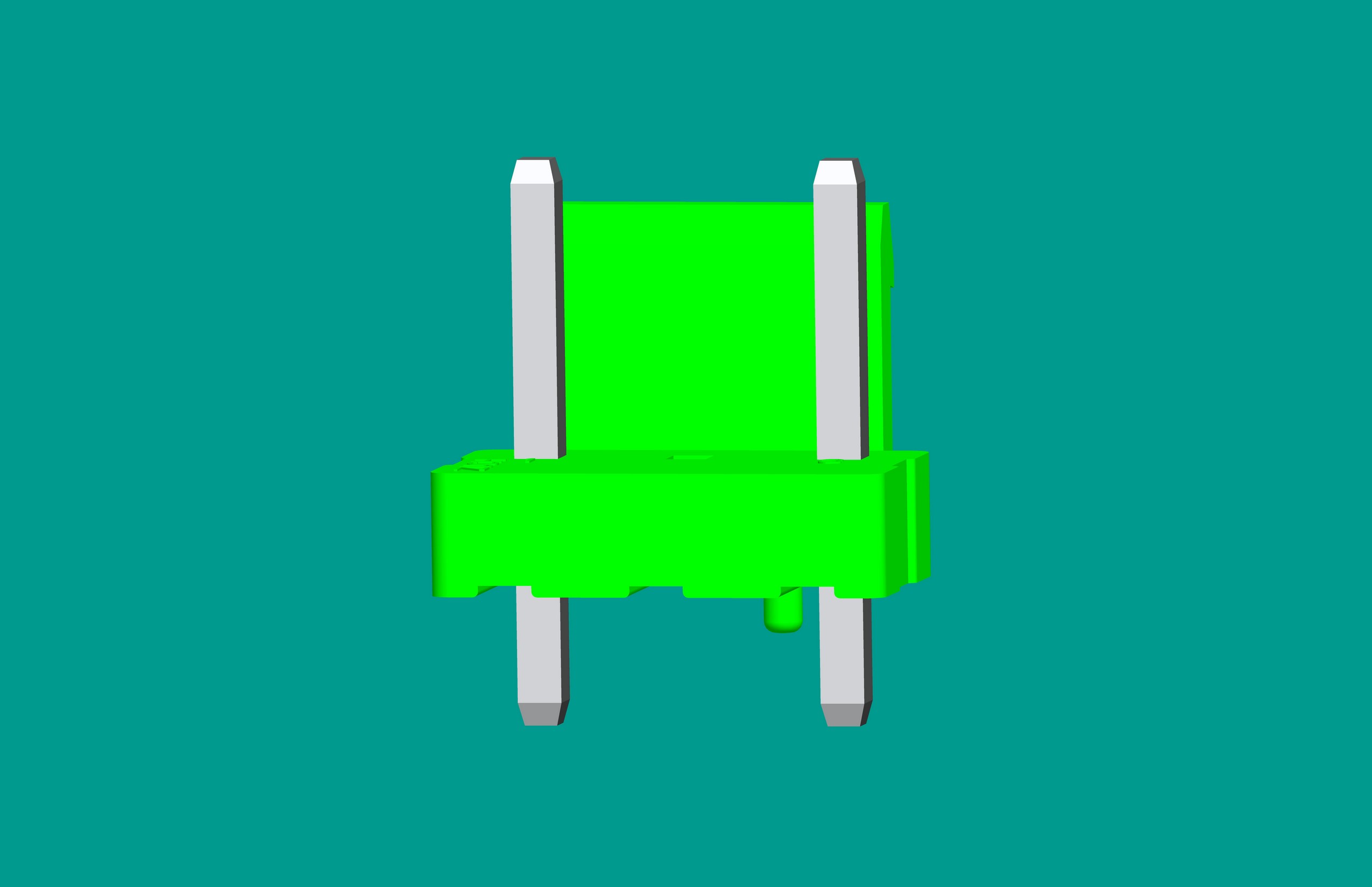 B2P3-VH-AM立式針座綠色/(缺第2針)/高灼熱絲