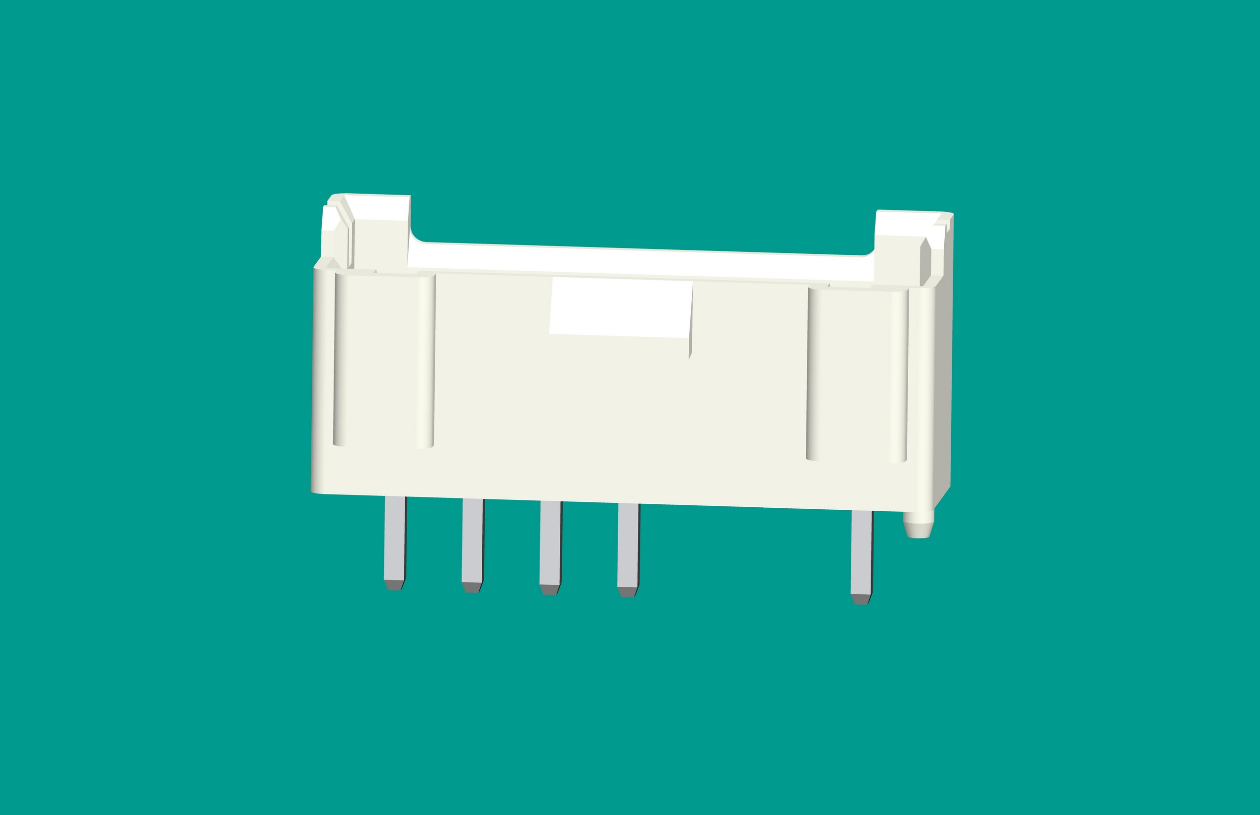 B7B-XH-K3（缺2、3針）立式針座白色/普通PA66