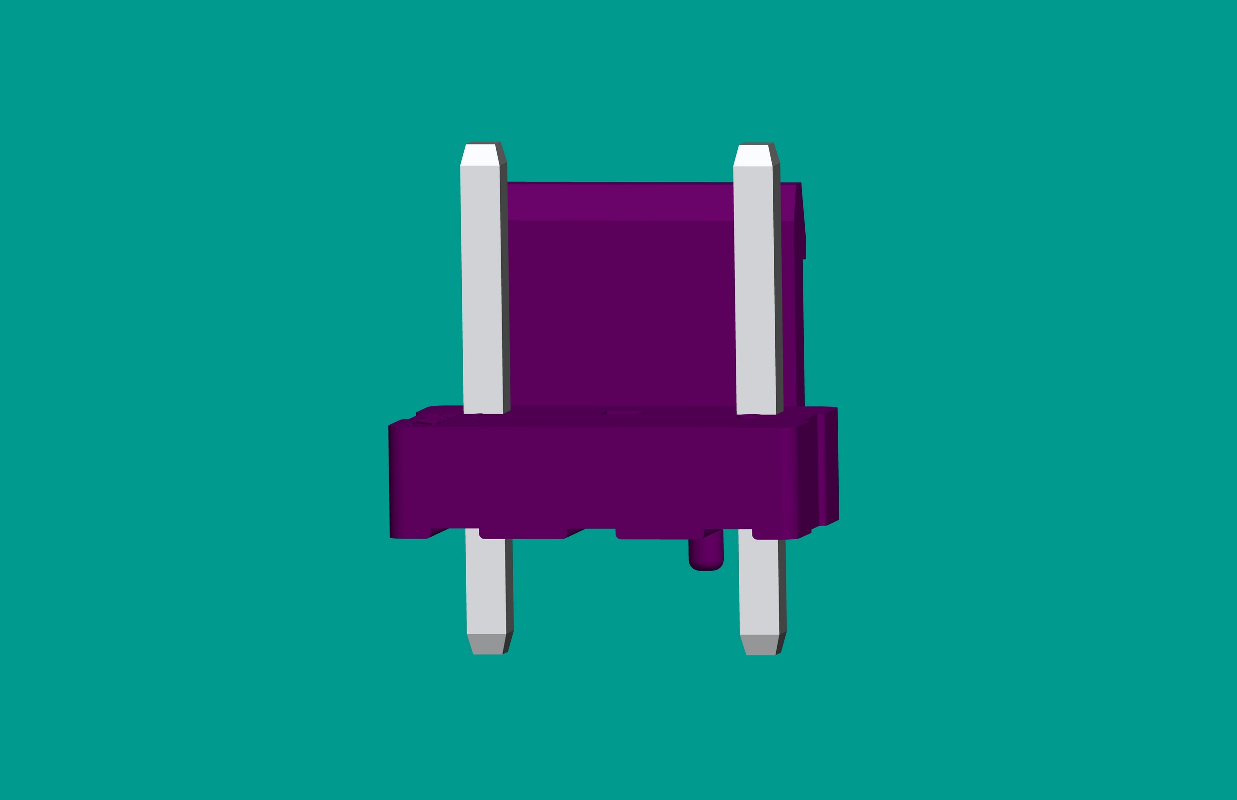 B2P3-VH-AM立式針座紫色/(缺第2針)/高灼熱絲