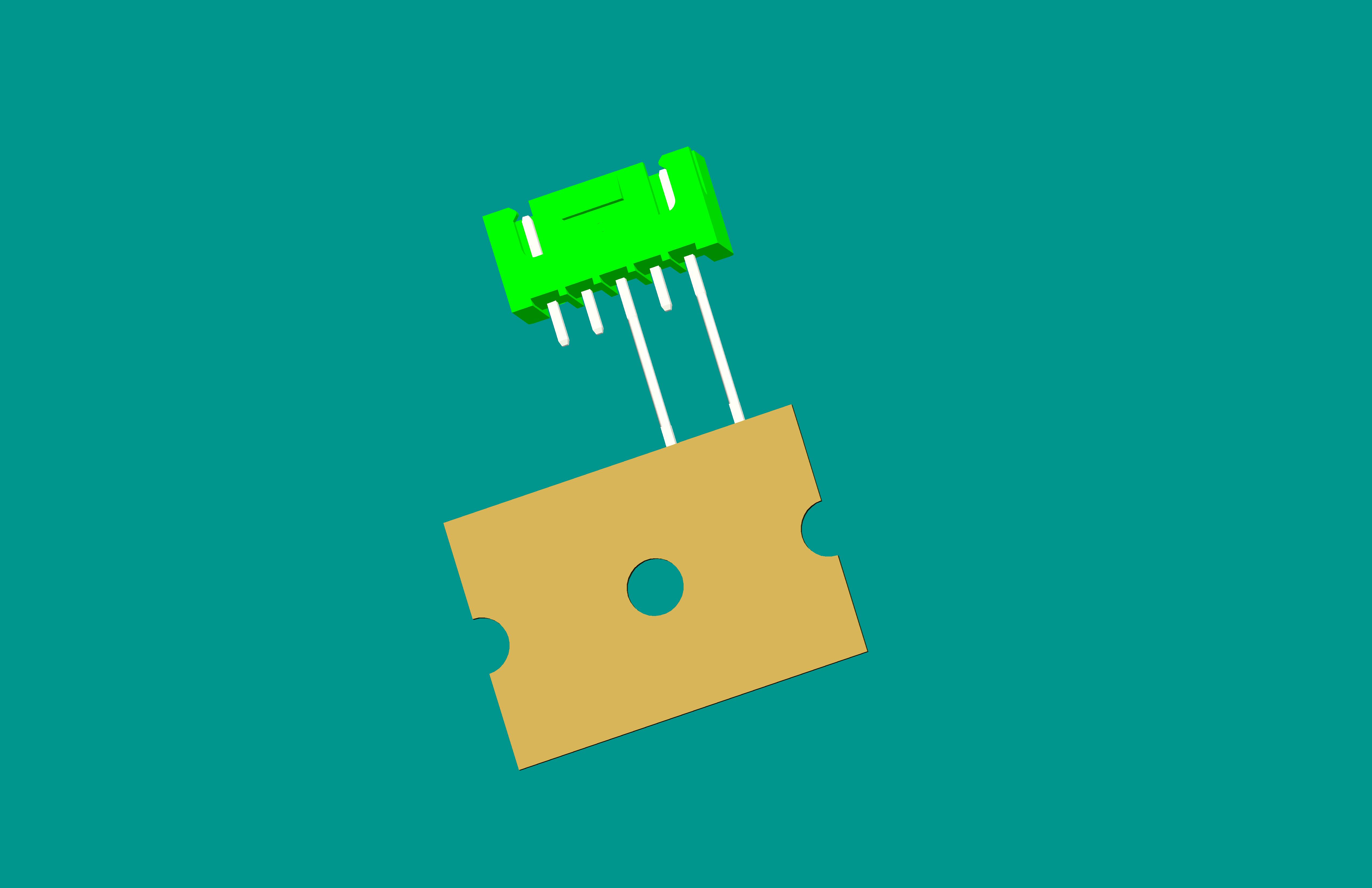 XH-5A(帶扣)立式針座綠色/編帶(1、3長(zhǎng)針，反向，12mm）短針外露2.5