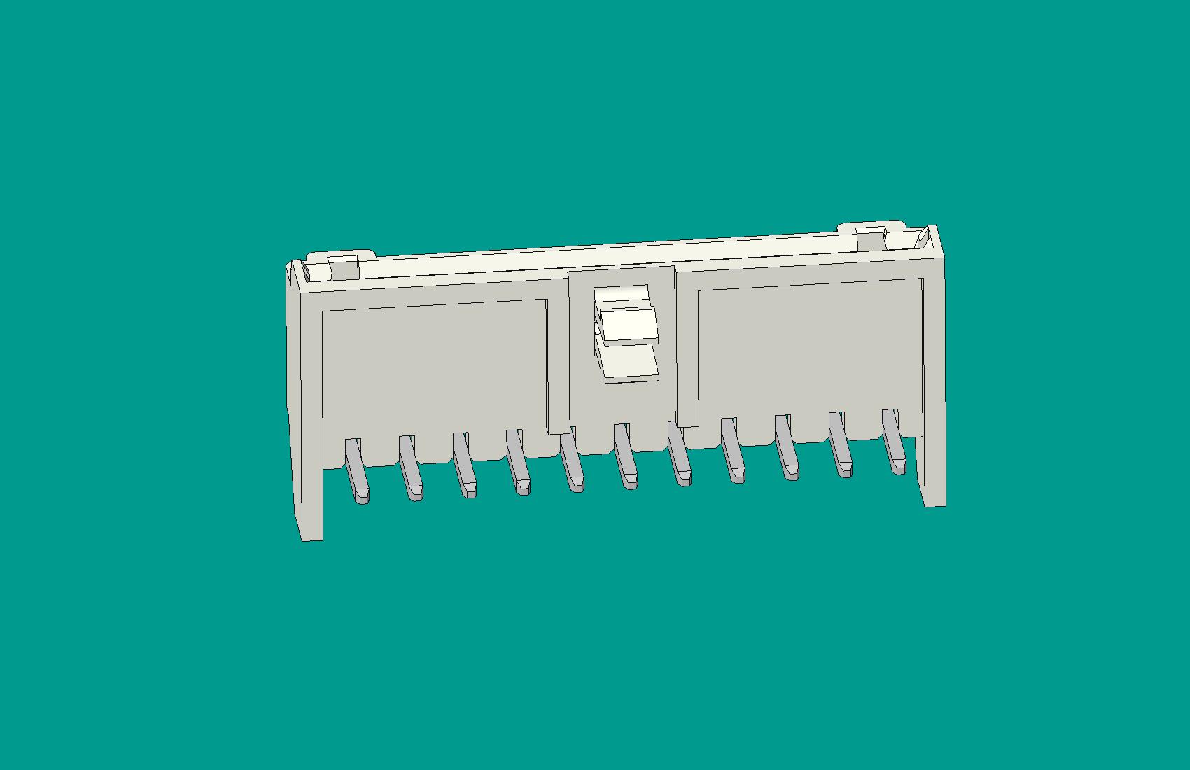 S11B-XH-K非限位臥式針座白色/普通PA66