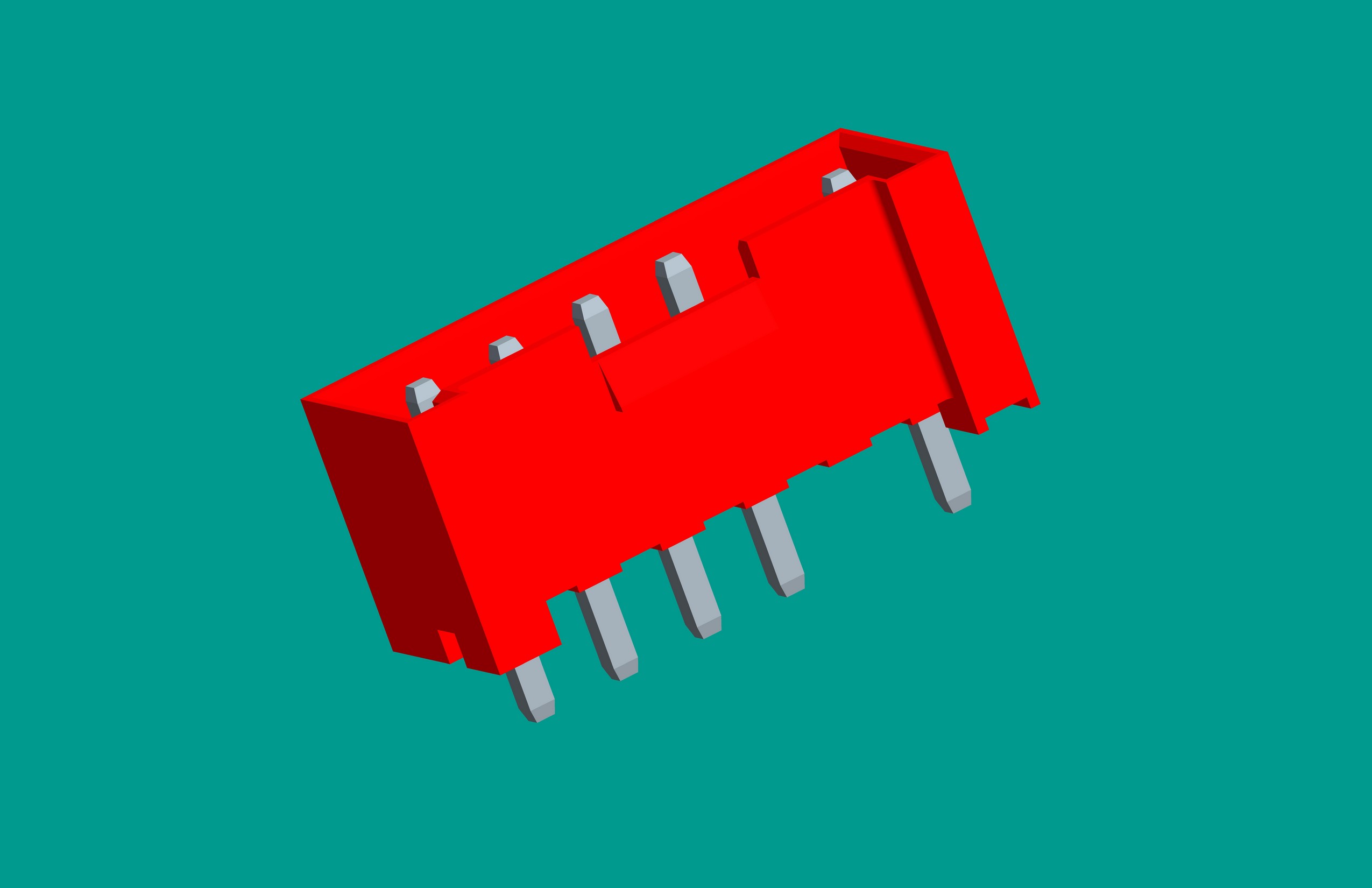 VH6A-1盒式(缺第二針)針座 -紅色(普通PA66)