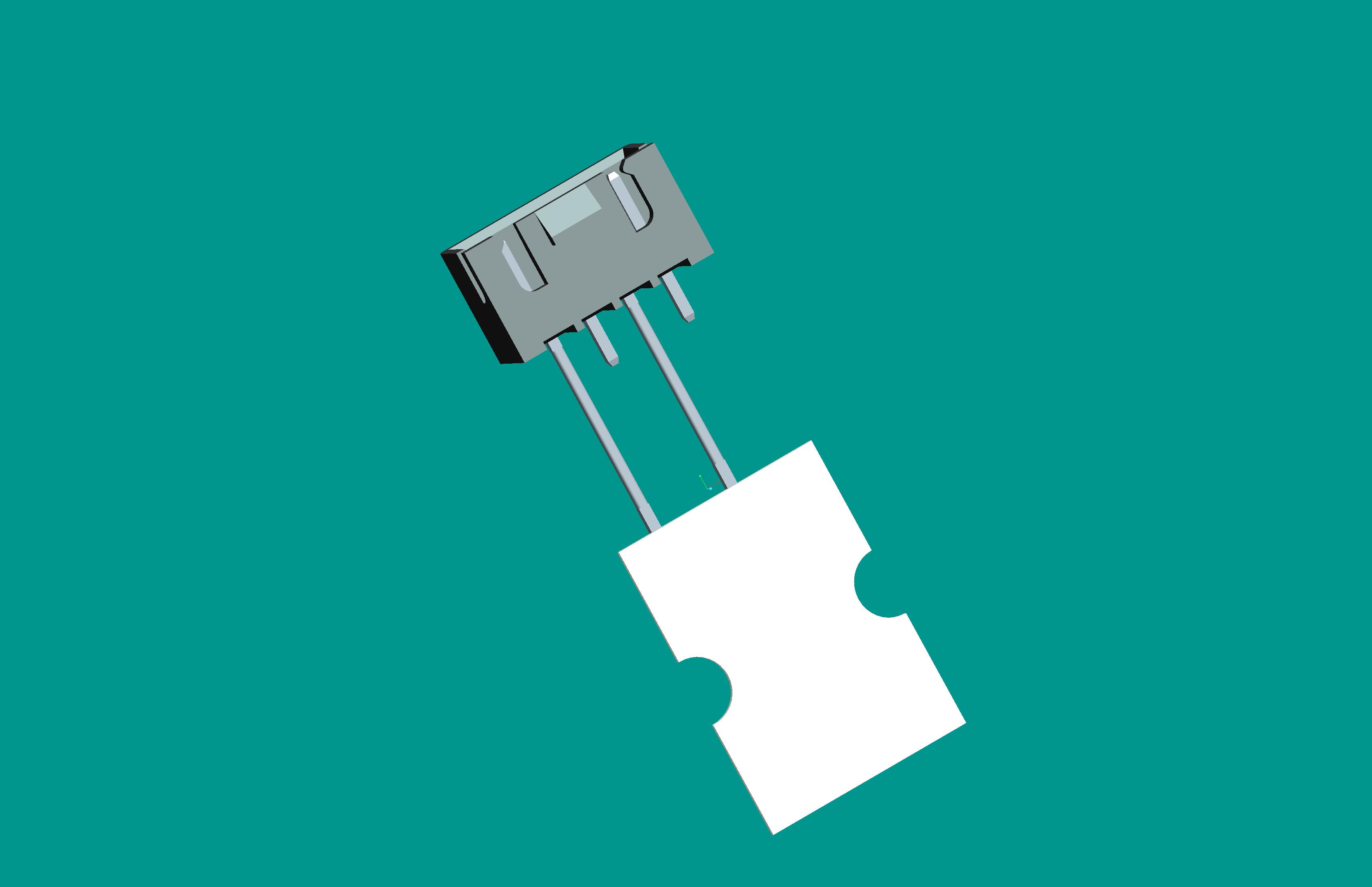 XH-4A帶扣立式針座黑色PA66/編帶(12.7間距，2、4長針，反向，10mm，短針外露2.9)