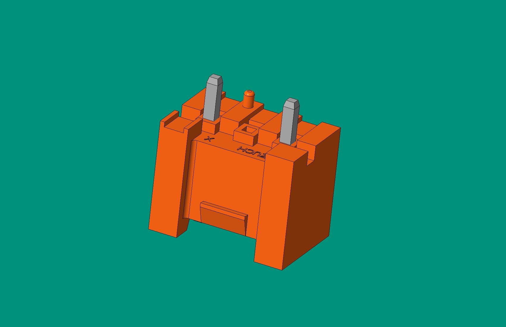 VH3A盒式（插奇數(shù)）帶定位針座 -橙色(高灼熱絲)