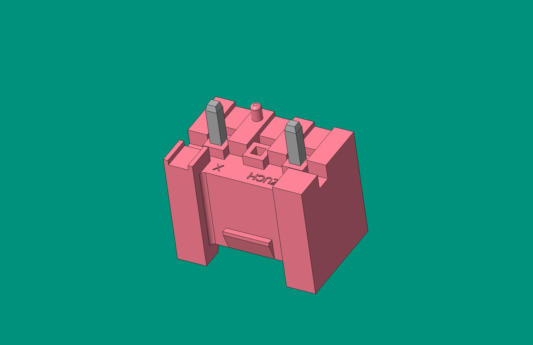 VH3A盒式（插奇數(shù)）帶定位針座 -粉色(高灼熱絲)