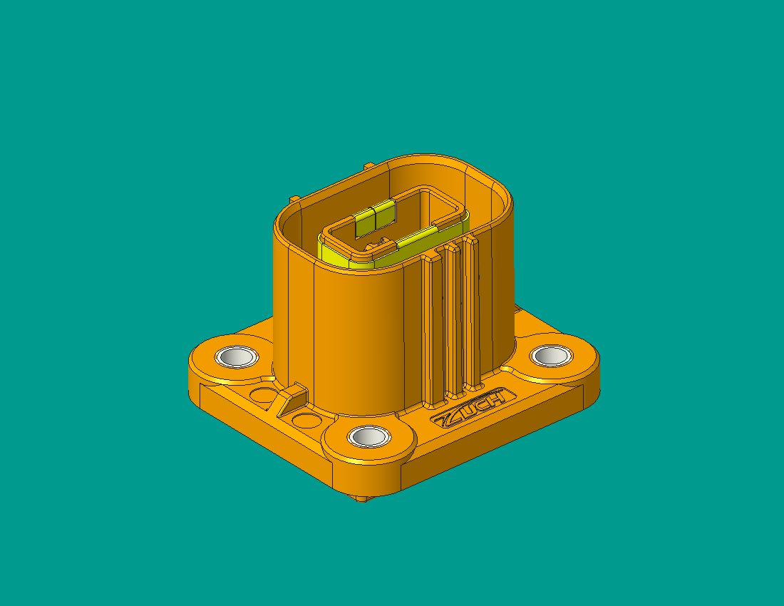 JX系列兩高壓塑料連接器插座（屏蔽）-適配2.5mm^2線  E鍵位