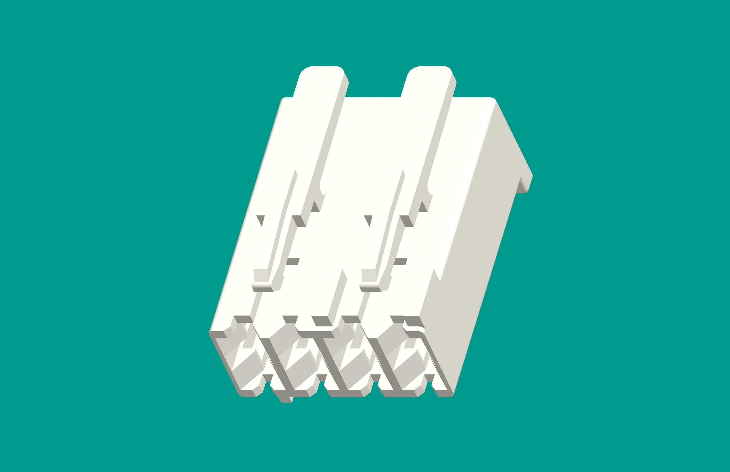 RAST5孔座外扣 4孔插頭/本色/高灼熱絲