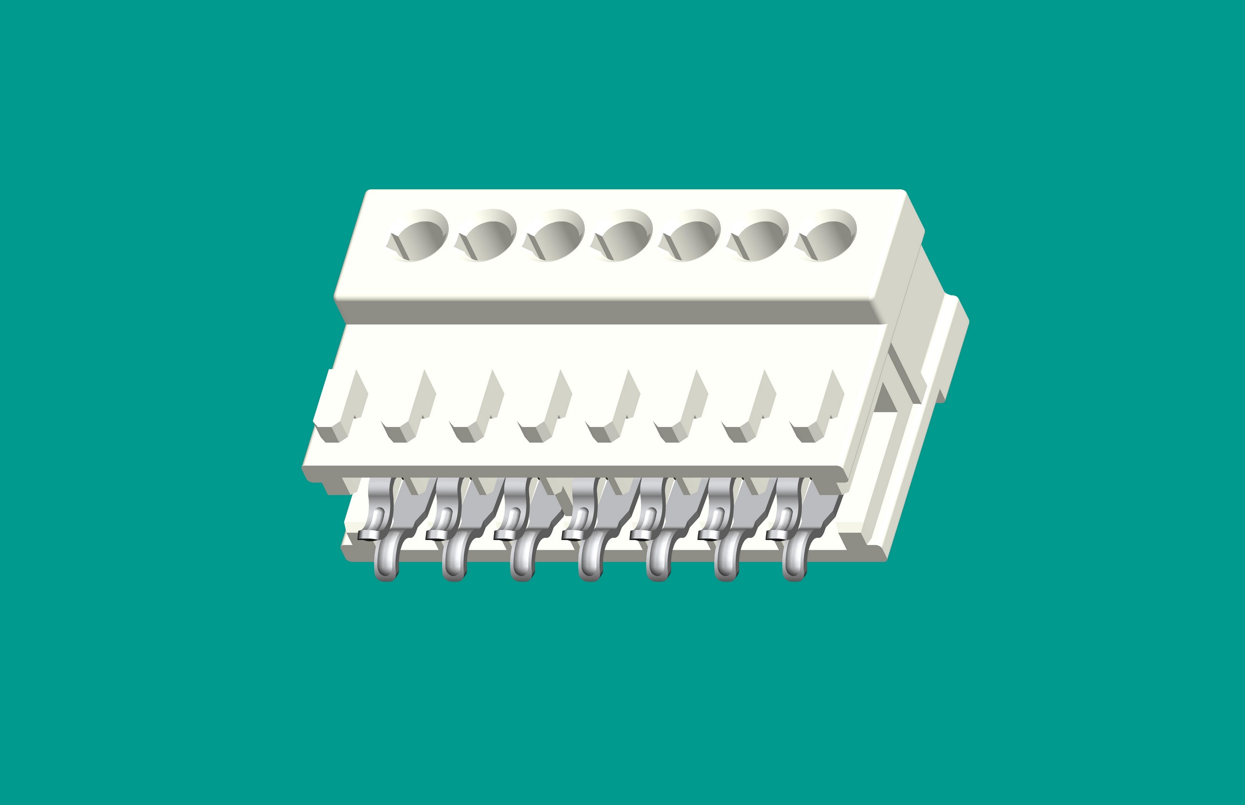 RAST2.5定位孔座7位-高灼熱絲